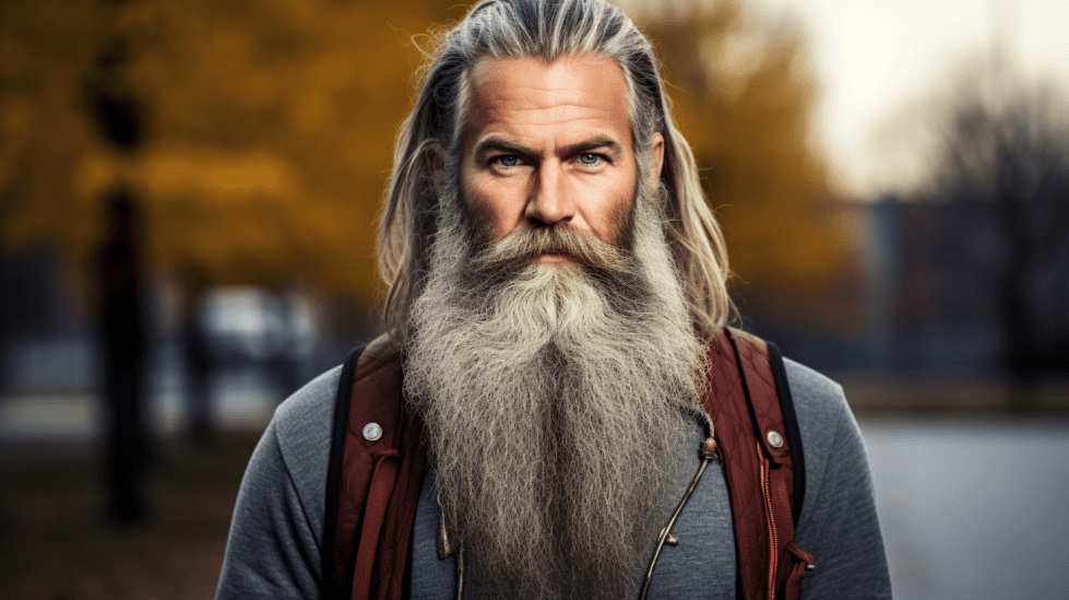 Man with long beard